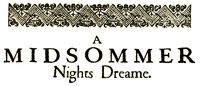 A Midsummer Night's Dream cover